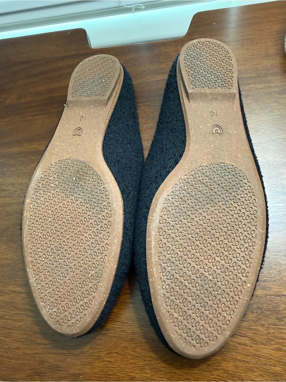 Rothy's Black Knit Slip-On Loafers with Gold Chain Accent - Picture 4 of 4